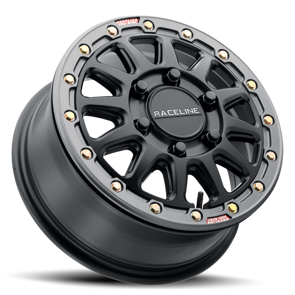 Raceline Wheels Alpha Black W/ 15X7 +10 Gunmetal