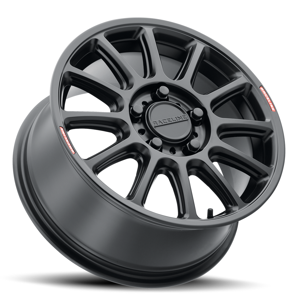 Raceline Wheels Raceline 15X7 +56 Satin Black