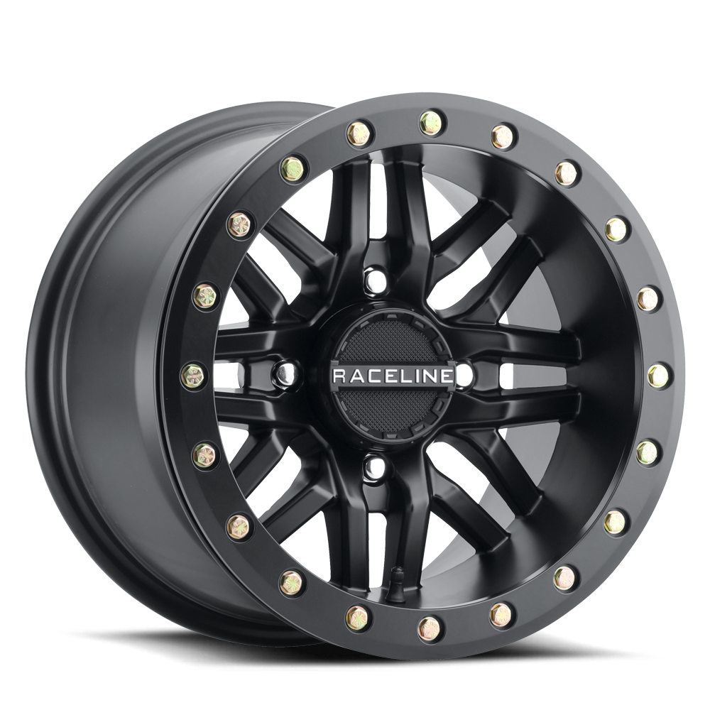 Raceline Wheels Bl Ryno 15X10 +0 Black