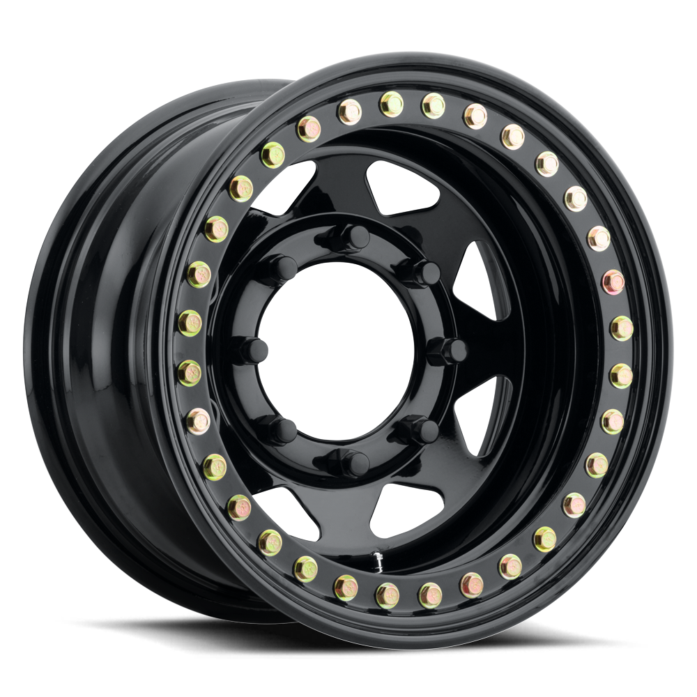 Allied Wheel Components 8 Spoke 15X5 +0 White