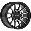 Anthem Off-Road Raider 17X8.5 +0 Satin Black W/ Machined Face