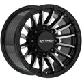 Anthem Off-Road Raider 17X9 -12 Satin Black W/ Machined Face