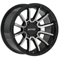 Anthem Off-Road Raider 18X9 -12 Satin Black W/ Machined Face