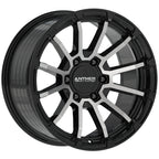 Anthem Off-Road Raider 18X9 -12 Satin Black W/ Machined Face