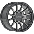 Anthem Off-Road Raider 17X9 -12 Satin Gunmetal W/ Machined Face
