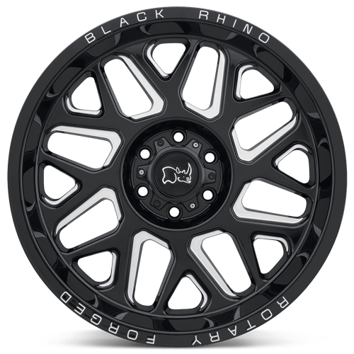 Black Rhino Hard Alloys Reaper 20X11.5 -44 Gloss Black & Milled