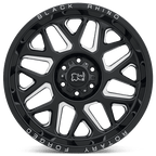 Black Rhino Hard Alloys Reaper 20X9.5 -18 Gloss Black & Milled