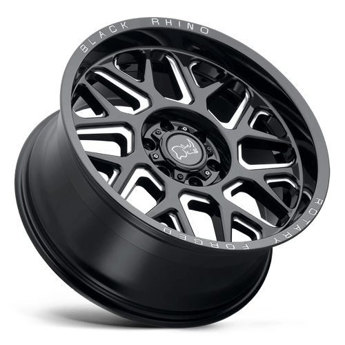 Black Rhino Hard Alloys Reaper 20X9.5 -18 Gloss Black & Milled