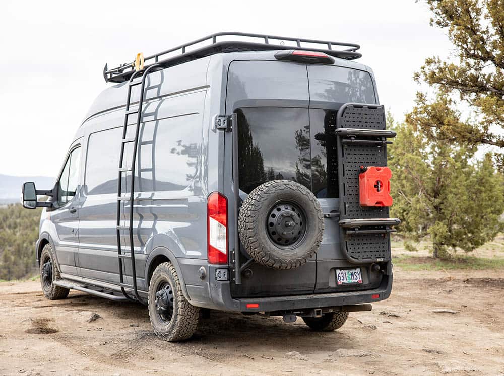 Transit Rear Tire Carrier - Short Weel Bracket