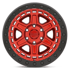 Black Rhino Hard Alloys Reno 18X9.5 -12 Candy Red W/ Black Ring & Bolt
