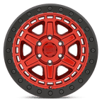 Black Rhino Hard Alloys Reno 18X9.5 +18 Candy Red W Black Ring & Bolts