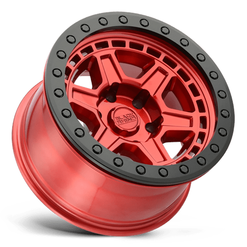 Black Rhino Hard Alloys Reno 20X9.5 +12 Candy Red W/ Black Ring & Bolt
