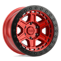 Black Rhino Hard Alloys Reno 18X9.5 -12 Candy Red W/ Black Ring & Bolt