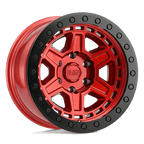 Black Rhino Hard Alloys Reno 18X9.5 -12 Candy Red W/ Black Ring & Bolt