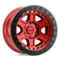 Black Rhino Hard Alloys Reno 17X9 -18 Candy Red W/ Black Ring & Bolt