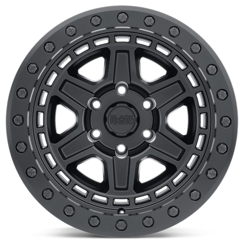 Black Rhino Hard Alloys Reno 17X9 +0 Matte Black W/ Brass Bolts