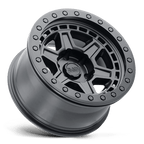 Black Rhino Hard Alloys Reno 17X9 +0 Matte Black W/ Brass Bolts