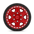 Black Rhino Hard Alloys Reno 17X9 +0 Candy Red W/ Black Ring & Bolt