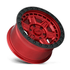 Black Rhino Hard Alloys Reno 17X9 +0 Candy Red W/ Black Ring & Bolt