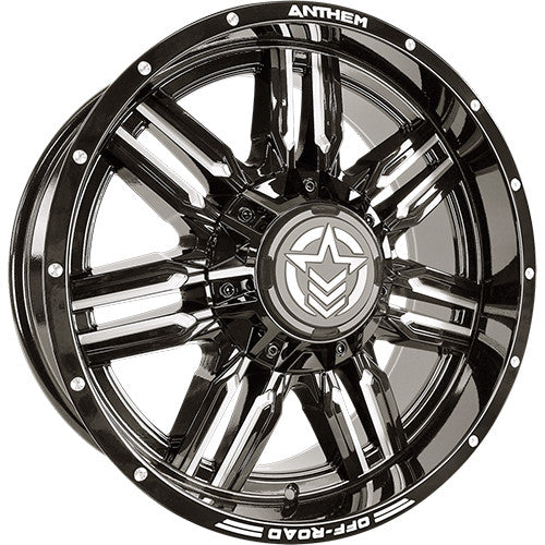 Anthem Off-Road Equalizer 20X9 +0 Gloss Black W/ Milled Edges