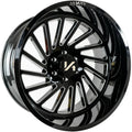Arkon Off-Road Caesar 22X12 -51 Gloss Black W/ Milled Edges