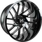 Arkon Off-Road Mandela 20X12 -51 Gloss Black W/ Milled Edges