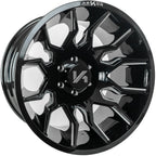 Arkon Off-Road Roosevelt 20X10 -25 Gloss Black W/ Milled Edges