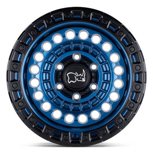 Black Rhino Hard Alloys Sentinel 17X8.5 +0 Cobalt Blue W/ Black Ring