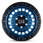 Black Rhino Hard Alloys Sentinel 17X8.5 -18 Cobalt Blue W/ Black Ring