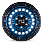 Black Rhino Hard Alloys Sentinel 17X8.5 +0 Cobalt Blue W/ Black Ring