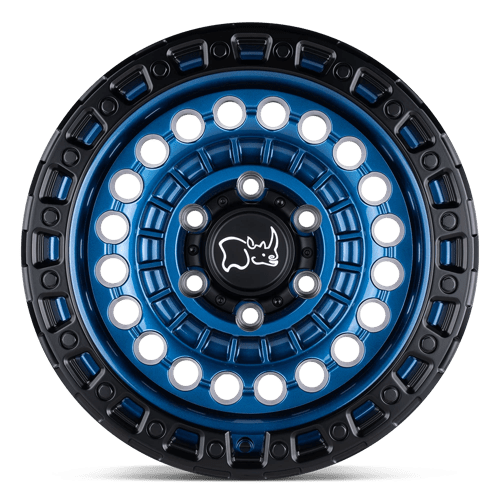 Black Rhino Hard Alloys Sentinel 17X8.5 +0 Cobalt Blue W/ Black Ring
