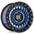 Black Rhino Hard Alloys Sentinel 17X8.5 +0 Cobalt Blue W/ Black Ring