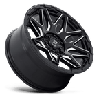 Black Rhino Hard Alloys Shockwave 20X9.5 +12 Gloss Black W/ Milled Spokes