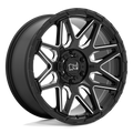 Black Rhino Hard Alloys Shockwave 20X9.5 +12 Gloss Black W/ Milled Spokes