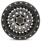 Black Rhino Hard Alloys Shredder 17X9 +0 Matte Black W/ Mach Dark Tint