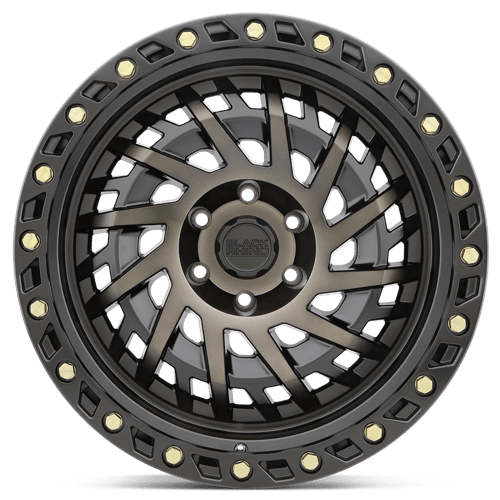 Black Rhino Hard Alloys Shredder 17X9 -18 Matte Black W/ Mach Dark Tint
