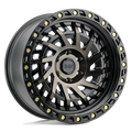Black Rhino Hard Alloys Shredder 17X9 -18 Matte Black W/ Mach Dark Tint