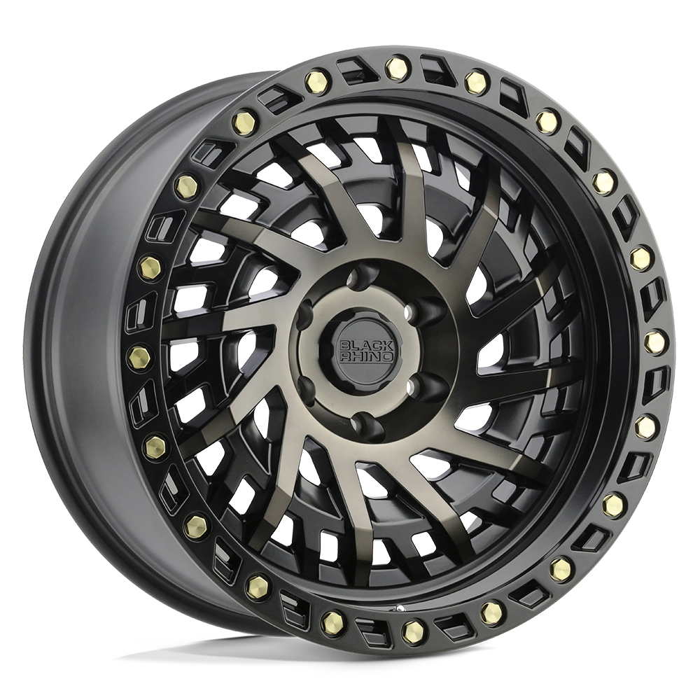 Black Rhino Hard Alloys Shredder 17X9 -18 Matte Black W/ Mach Dark Tint