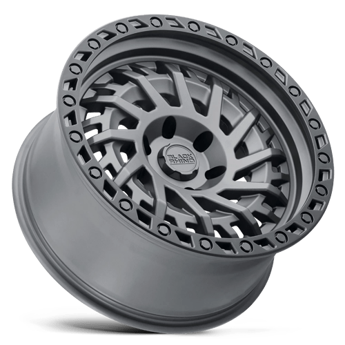 Black Rhino Hard Alloys Shredder 17X9 -18 Matte Gunmetal W/ Black Ring
