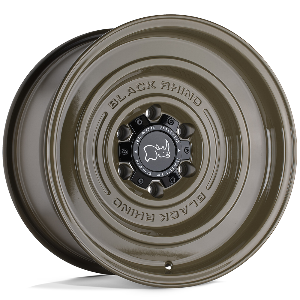 Black Rhino Hard Alloys Solid 17X9.5 -18 Gloss Alligator Green