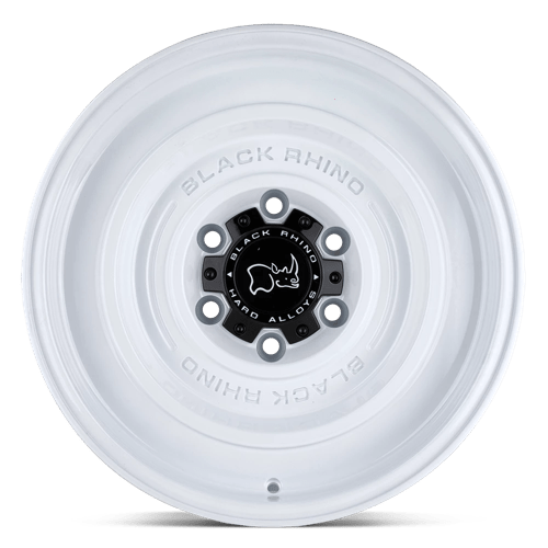 Black Rhino Hard Alloys Solid 17X9.5 -18 Gloss White