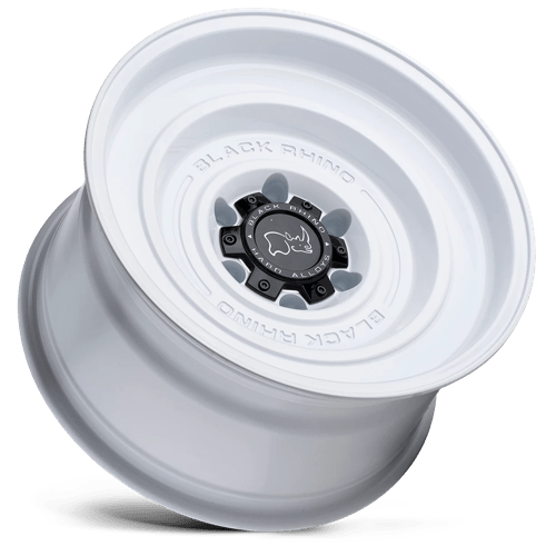 Black Rhino Hard Alloys Solid 17X9.5 -12 Gloss White