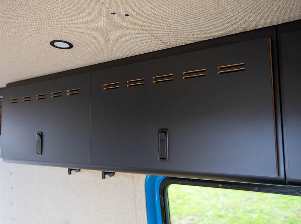 48" Upper Cabinet Black - Grey Door