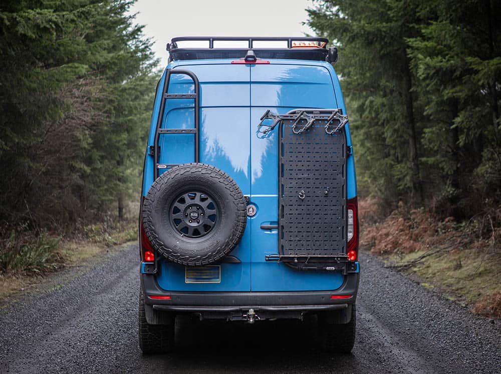 Sprinter Tire Carrier and Ladder + 180˚ Hinges