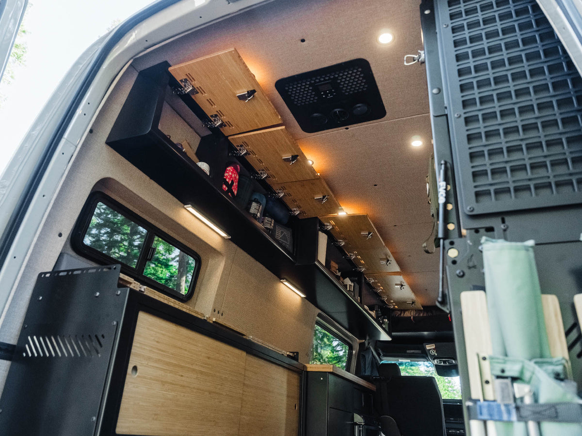 48" Upper Cabinet Black - Grey Door
