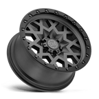 Black Rhino Hard Alloys Sprocket 20X9.5 -18 Matte Gunmetal W/ Black Ring