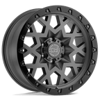 Black Rhino Hard Alloys Sprocket 20X9.5 -18 Matte Gunmetal W/ Black Ring