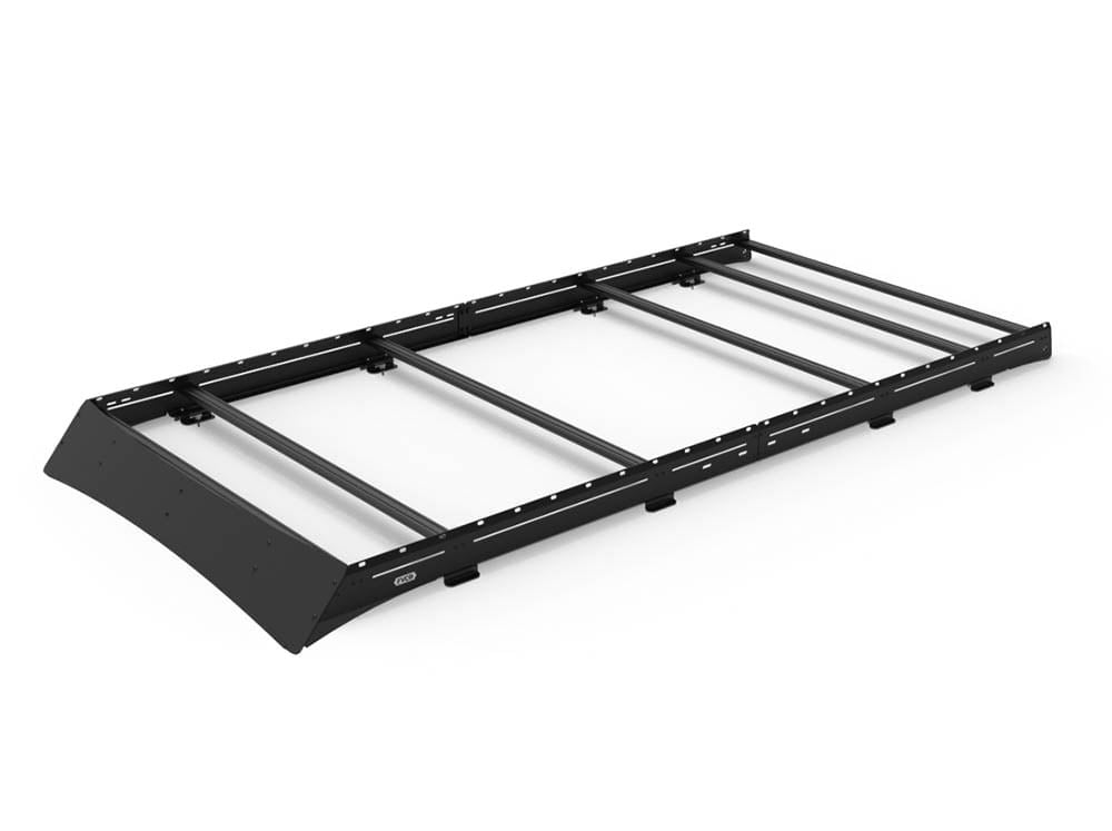 Transit 148" High Roof Low Pro Roof Rack With Light Bar Fairing