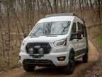 Transit 148" Mid Roof Low Pro Roof Rack With Light Bar Fairing