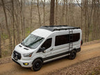 Transit 148" Mid Roof Low Pro Roof Rack With Light Bar Fairing